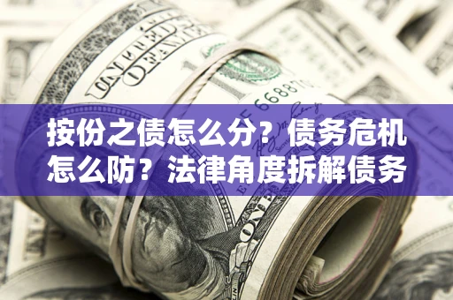 济南按份之债怎么分？债务危机怎么防？法律角度拆解债务分配与风险自保指南