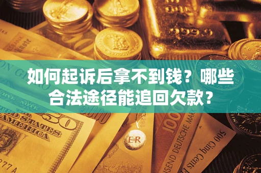 济南如何起诉后拿不到钱？哪些合法途径能追回欠款？