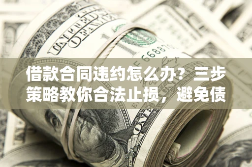 济南借款合同违约怎么办？三步策略教你合法止损，避免债务危机升级